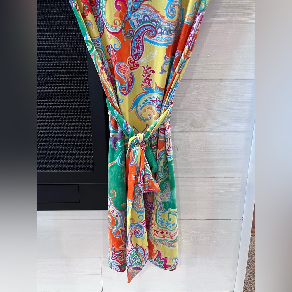 Lauren Ralph Lauren Paisley Dress Petite Small. 1308 - Picture 5 of 6